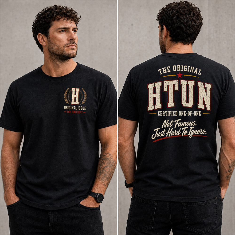 HTUN W68-F2-168 – Personalized Original Issue Apparel “The Original NAME Certified One-of-One"