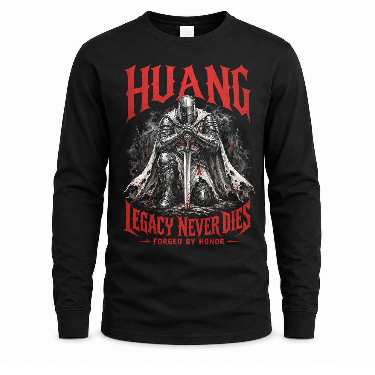 HUANG HS90-K04-109 - NAME Legacy Never Dies Forged By Honor Personalized Knight