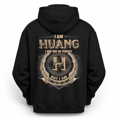 HUANG PH55-T25-Personalized Name Quote Apparel “I Am NAME May Not Be Perfect But I Am Limited Edition”