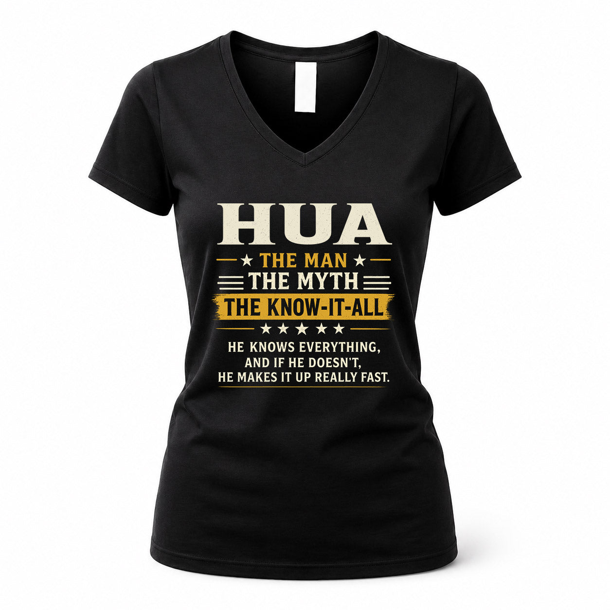 HUA TM90-K04-125 - NAME Legendary Know-It-All Personalized Funny Shirt