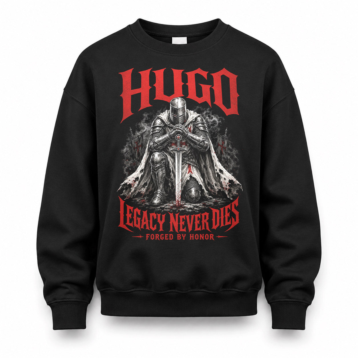 HUGO HS90-K04-109 - NAME Legacy Never Dies Forged By Honor Personalized Knight