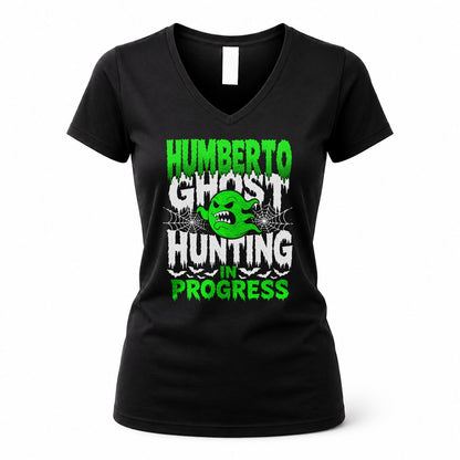 HUMBERTO HW22-K06-109 - NAME Ghost Hunting In Progress Personalized Halloween Shirt