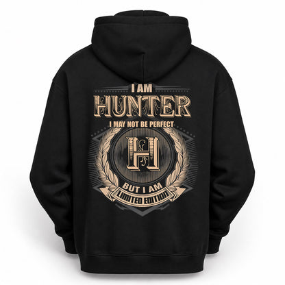 HUNTER PH55-T25-Personalized Name Quote Apparel “I Am NAME May Not Be Perfect But I Am Limited Edition”