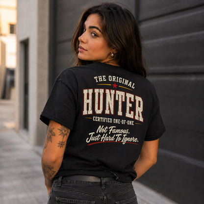 HUNTER W68-F2-168 – Personalized Original Issue Apparel “The Original NAME Certified One-of-One"
