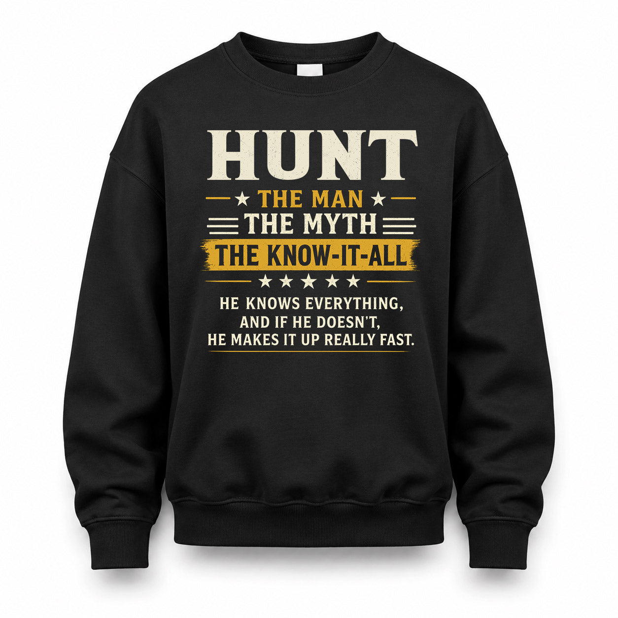 HUNT TM90-K04-125 - NAME Legendary Know-It-All Personalized Funny Shirt
