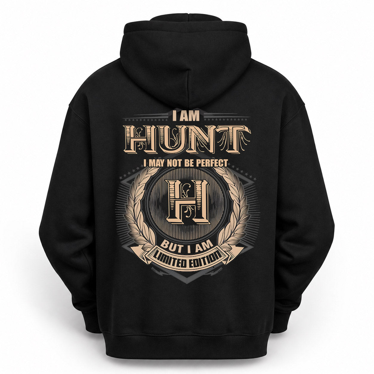 HUNT PH55-T25-Personalized Name Quote Apparel “I Am NAME May Not Be Perfect But I Am Limited Edition”