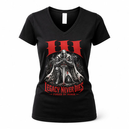 III HS90-K04-109 - NAME Legacy Never Dies Forged By Honor Personalized Knight