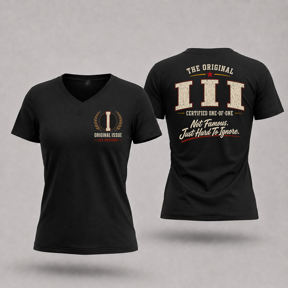 III W68-F2-168 – Personalized Original Issue Apparel “The Original NAME Certified One-of-One"