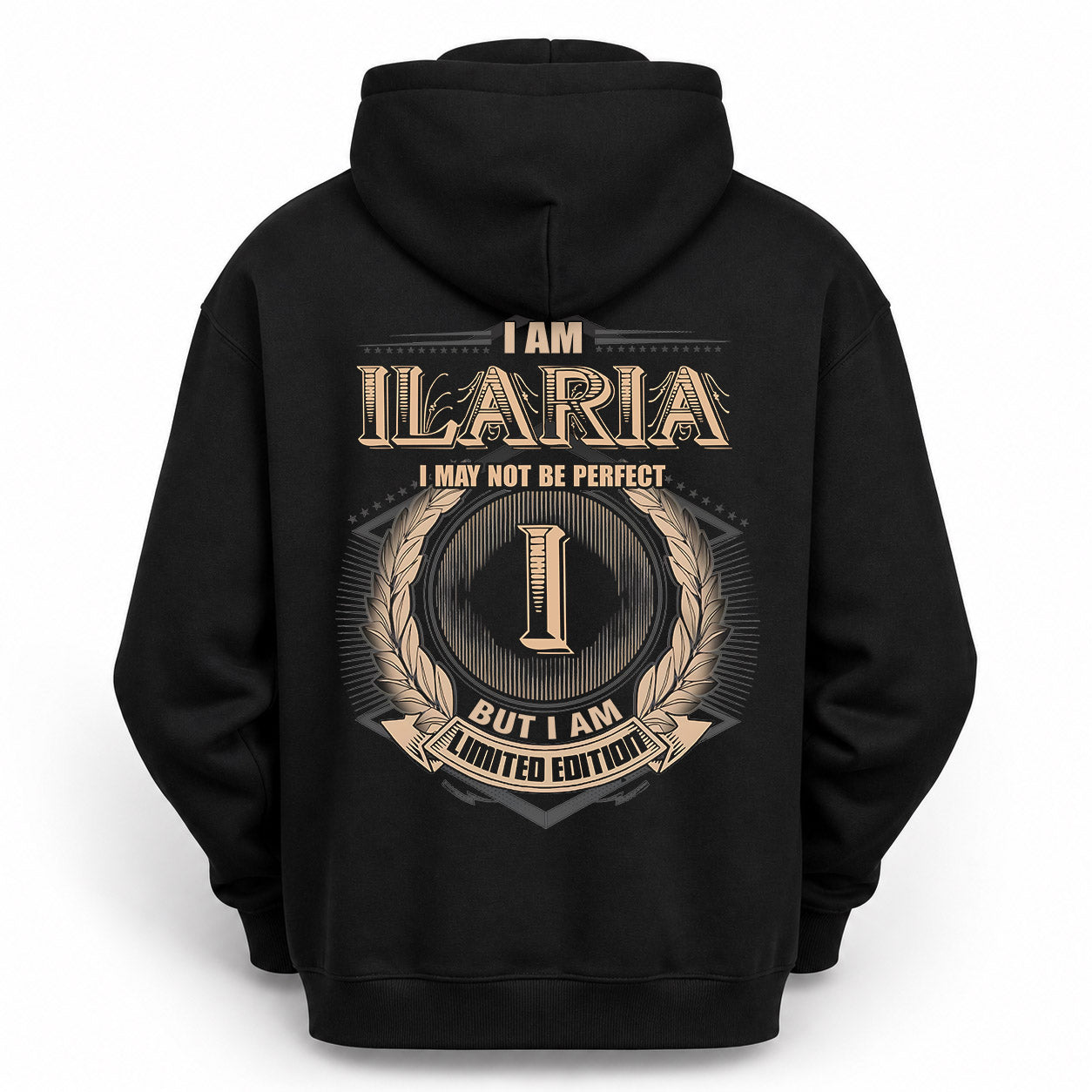 ILARIA PH55-T25-Personalized Name Quote Apparel “I Am NAME May Not Be Perfect But I Am Limited Edition”