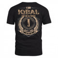IQBAL PH55-T25-Personalized Name Quote Apparel “I Am NAME May Not Be Perfect But I Am Limited Edition”