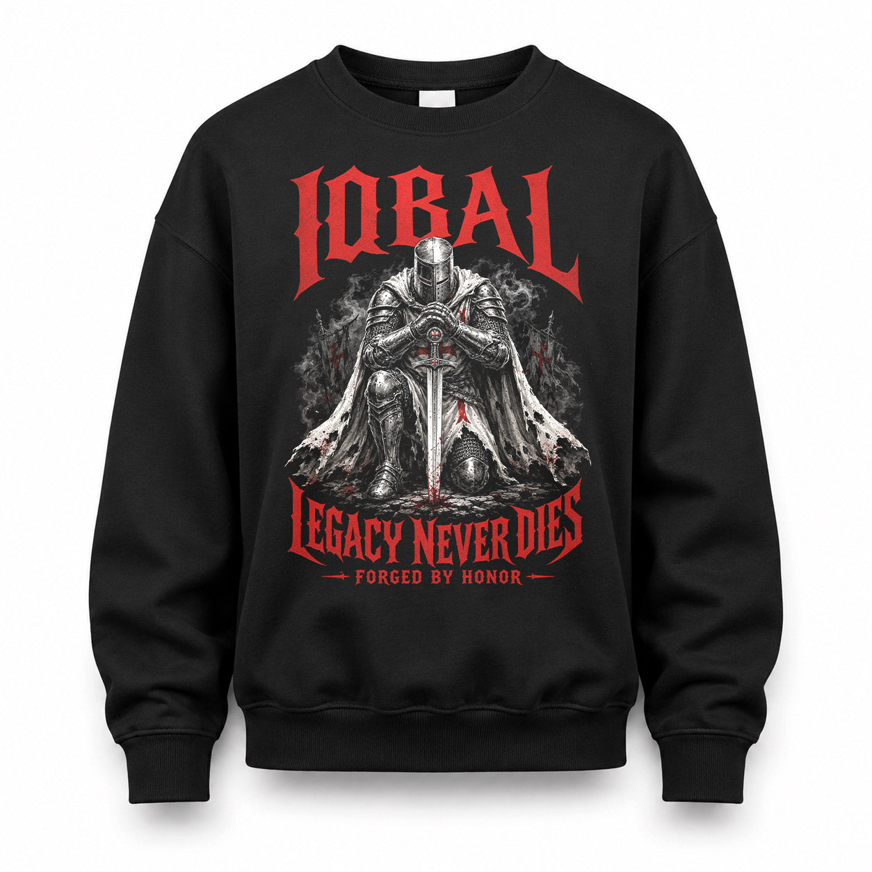 IQBAL HS90-K04-109 - NAME Legacy Never Dies Forged By Honor Personalized Knight