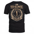IRENE PH55-T25-Personalized Name Quote Apparel “I Am NAME May Not Be Perfect But I Am Limited Edition”