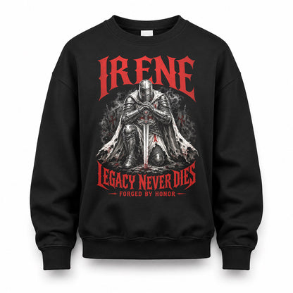 IRENE HS90-K04-109 - NAME Legacy Never Dies Forged By Honor Personalized Knight