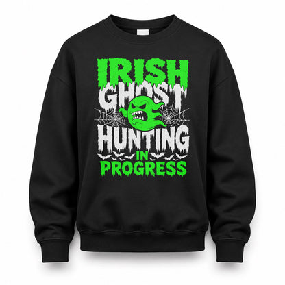 IRISH HW22-K06-109 - NAME Ghost Hunting In Progress Personalized Halloween Shirt