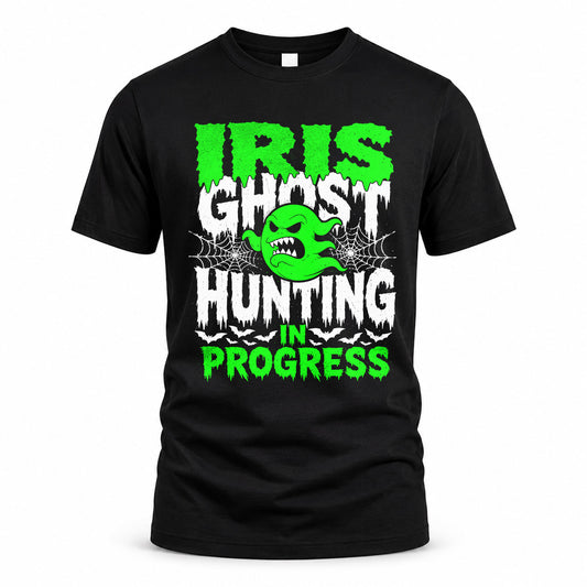 IRIS HW22-K06-109 - NAME Ghost Hunting In Progress Personalized Halloween Shirt