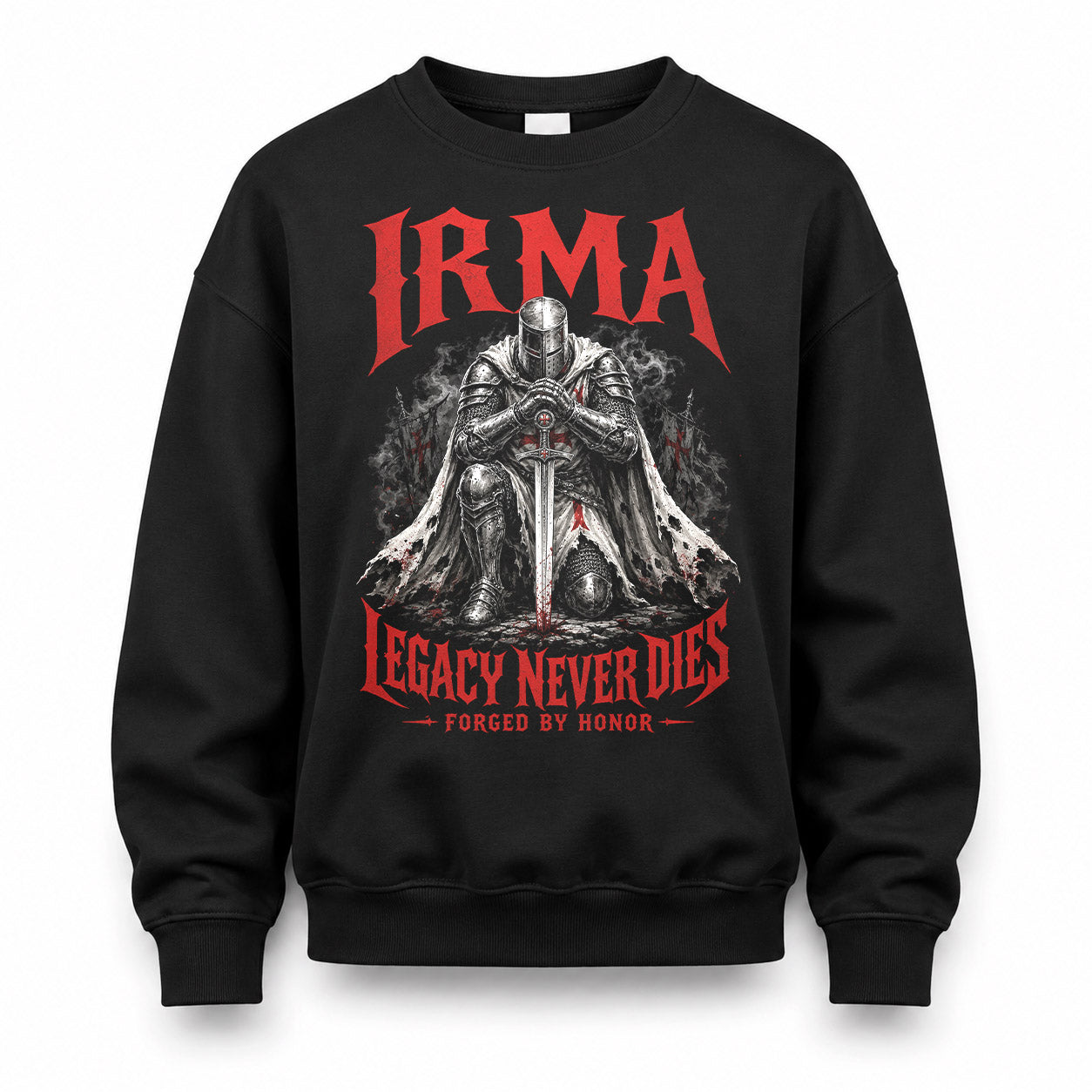 IRMA HS90-K04-109 - NAME Legacy Never Dies Forged By Honor Personalized Knight
