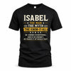 ISABEL TM90-K04-125 - NAME Legendary Know-It-All Personalized Funny Shirt