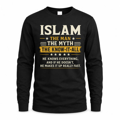 ISLAM TM90-K04-125 - NAME Legendary Know-It-All Personalized Funny Shirt
