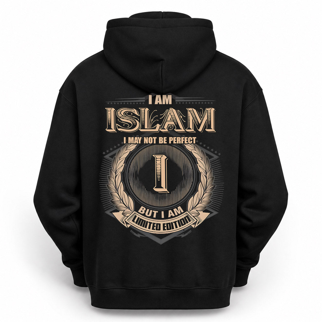 ISLAM PH55-T25-Personalized Name Quote Apparel “I Am NAME May Not Be Perfect But I Am Limited Edition”