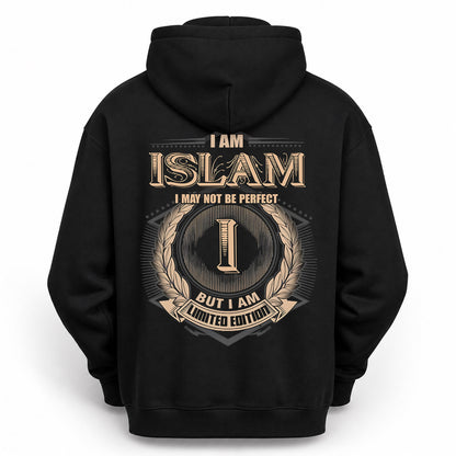 ISLAM PH55-T25-Personalized Name Quote Apparel “I Am NAME May Not Be Perfect But I Am Limited Edition”