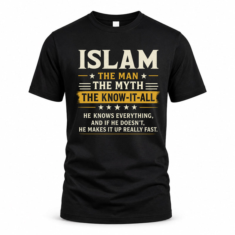 ISLAM TM90-K04-125 - NAME Legendary Know-It-All Personalized Funny Shirt