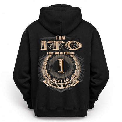 ITO PH55-T25-Personalized Name Quote Apparel “I Am NAME May Not Be Perfect But I Am Limited Edition”