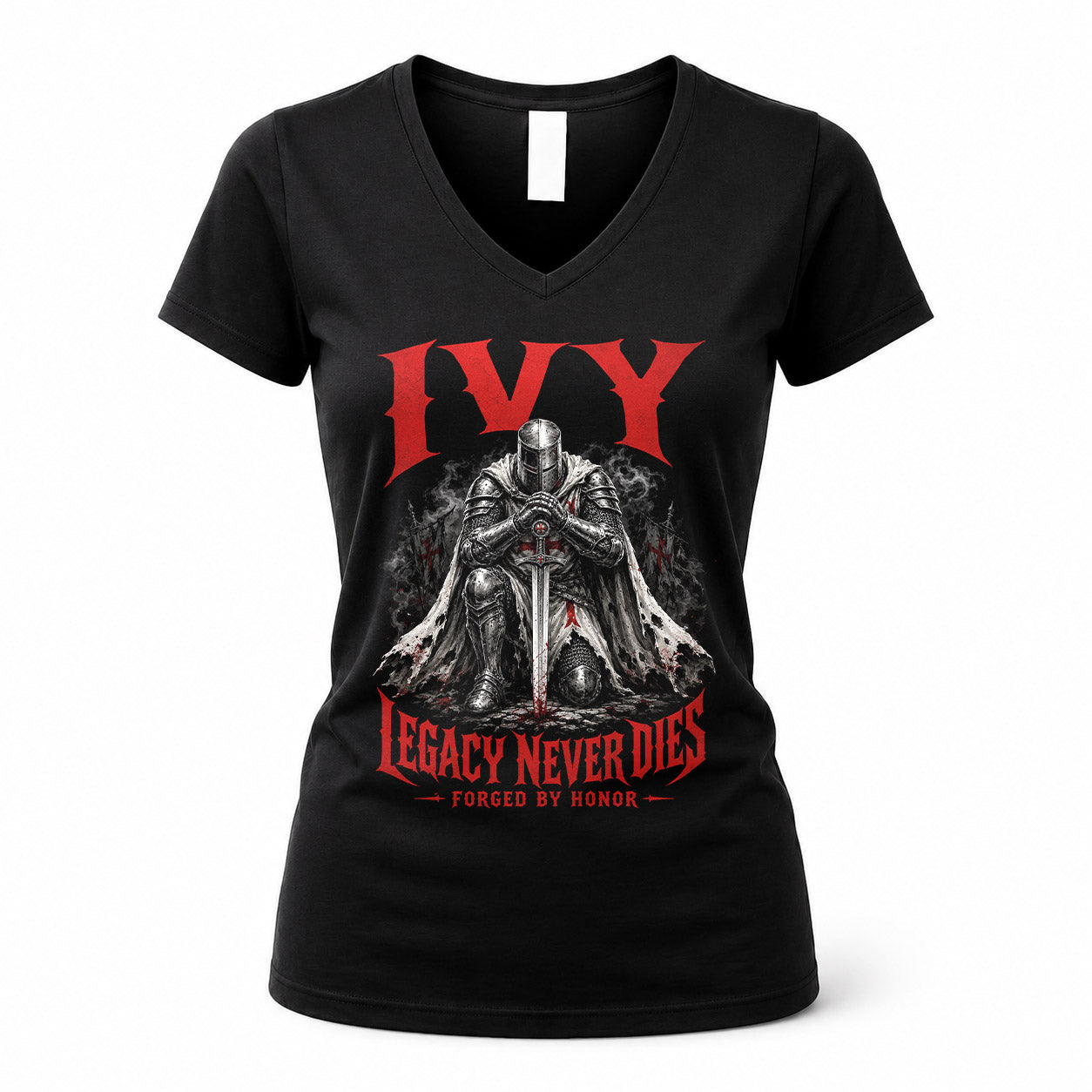 IVY HS90-K04-109 - NAME Legacy Never Dies Forged By Honor Personalized Knight
