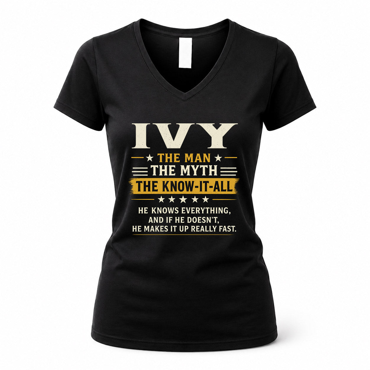 IVY TM90-K04-125 - NAME Legendary Know-It-All Personalized Funny Shirt