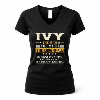 IVY TM90-K04-125 - NAME Legendary Know-It-All Personalized Funny Shirt