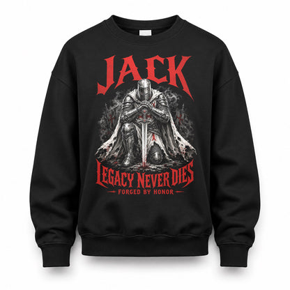 JACK HS90-K04-109 - NAME Legacy Never Dies Forged By Honor Personalized Knight
