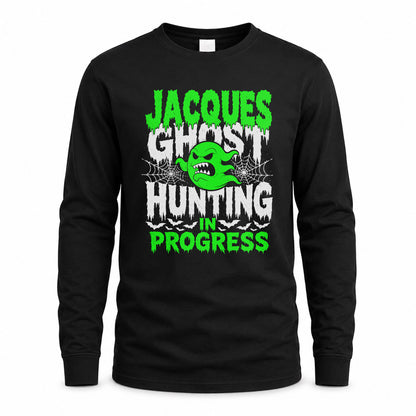 JACQUES HW22-K06-109 - NAME Ghost Hunting In Progress Personalized Halloween Shirt