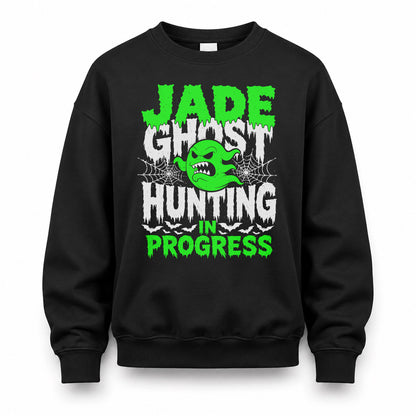 JADE HW22-K06-109 - NAME Ghost Hunting In Progress Personalized Halloween Shirt