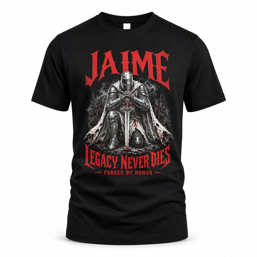 JAIME HS90-K04-109 - NAME Legacy Never Dies Forged By Honor Personalized Knight