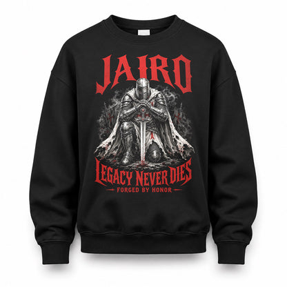 JAIRO HS90-K04-109 - NAME Legacy Never Dies Forged By Honor Personalized Knight