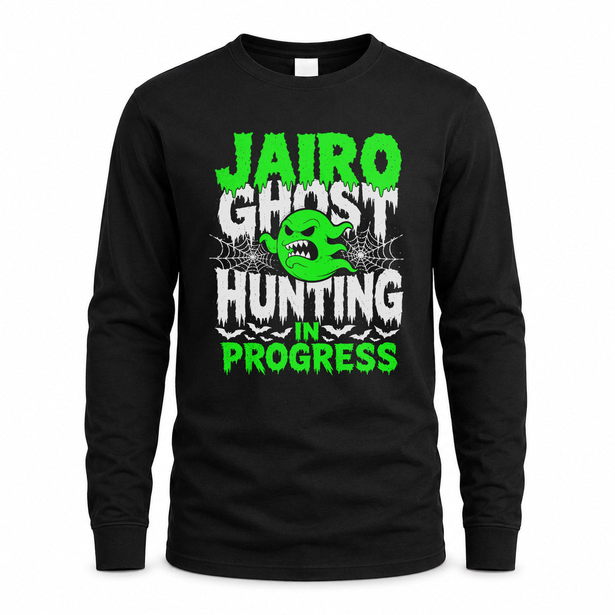 JAIRO HW22-K06-109 - NAME Ghost Hunting In Progress Personalized Halloween Shirt