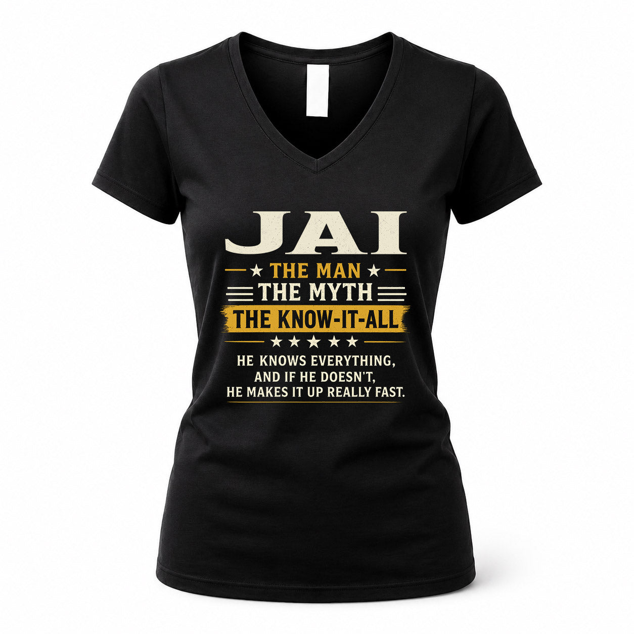 JAI TM90-K04-125 - NAME Legendary Know-It-All Personalized Funny Shirt