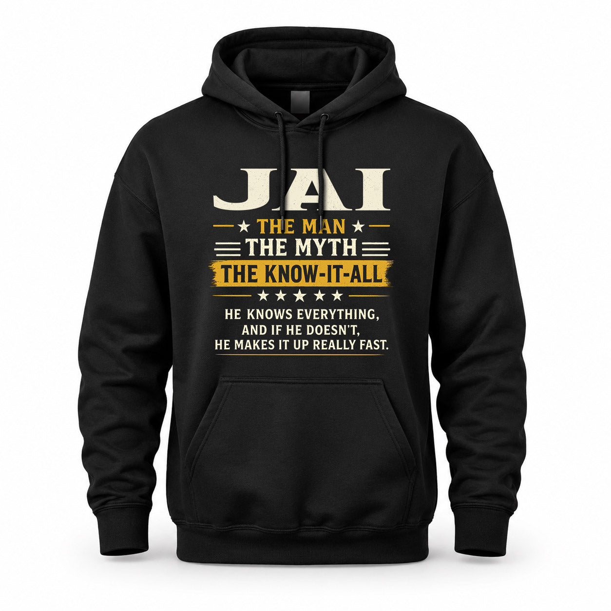JAI TM90-K04-125 - NAME Legendary Know-It-All Personalized Funny Shirt