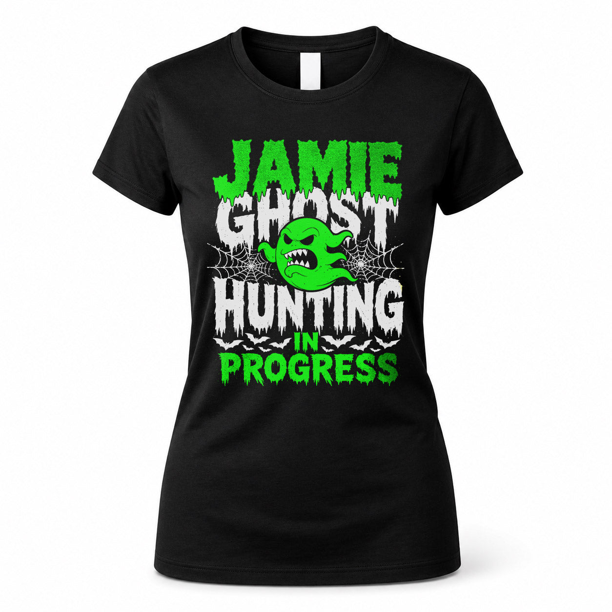 JAMIE HW22-K06-109 - NAME Ghost Hunting In Progress Personalized Halloween Shirt