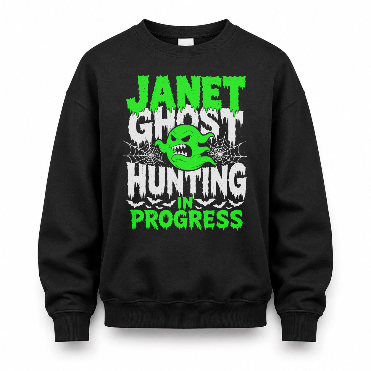JANET HW22-K06-109 - NAME Ghost Hunting In Progress Personalized Halloween Shirt