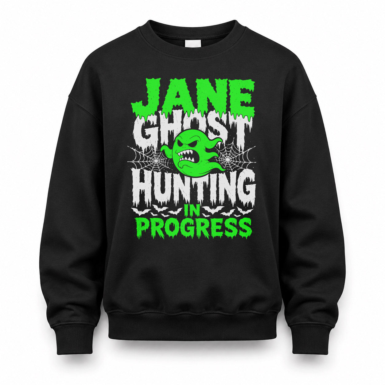 JANE HW22-K06-109 - NAME Ghost Hunting In Progress Personalized Halloween Shirt