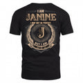 JANINE PH55-T25-Personalized Name Quote Apparel “I Am NAME May Not Be Perfect But I Am Limited Edition”