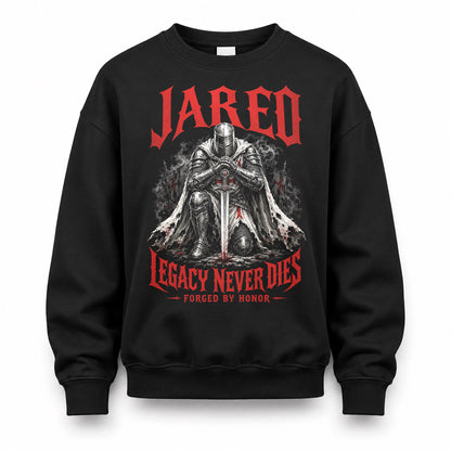JARED HS90-K04-109 - NAME Legacy Never Dies Forged By Honor Personalized Knight