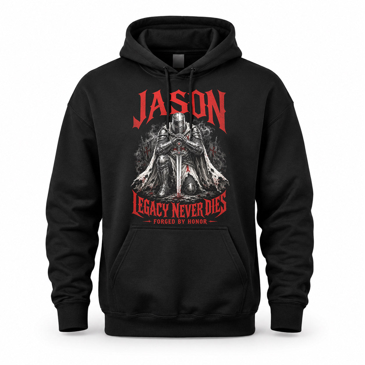 JASON HS90-K04-109 - NAME Legacy Never Dies Forged By Honor Personalized Knight