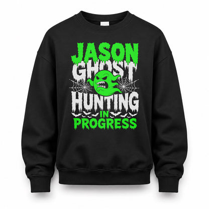 JASON HW22-K06-109 - NAME Ghost Hunting In Progress Personalized Halloween Shirt