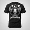JAVIER P01-K24-229 – Personalized Skull Graphic Apparel “I Am NAME I May Not Be Perfect But I Am Limited Edition”