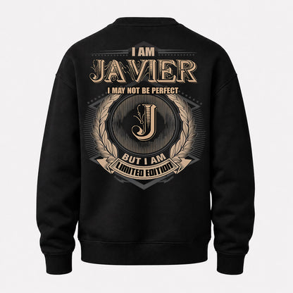 JAVIER PH55-T25-Personalized Name Quote Apparel “I Am NAME May Not Be Perfect But I Am Limited Edition”