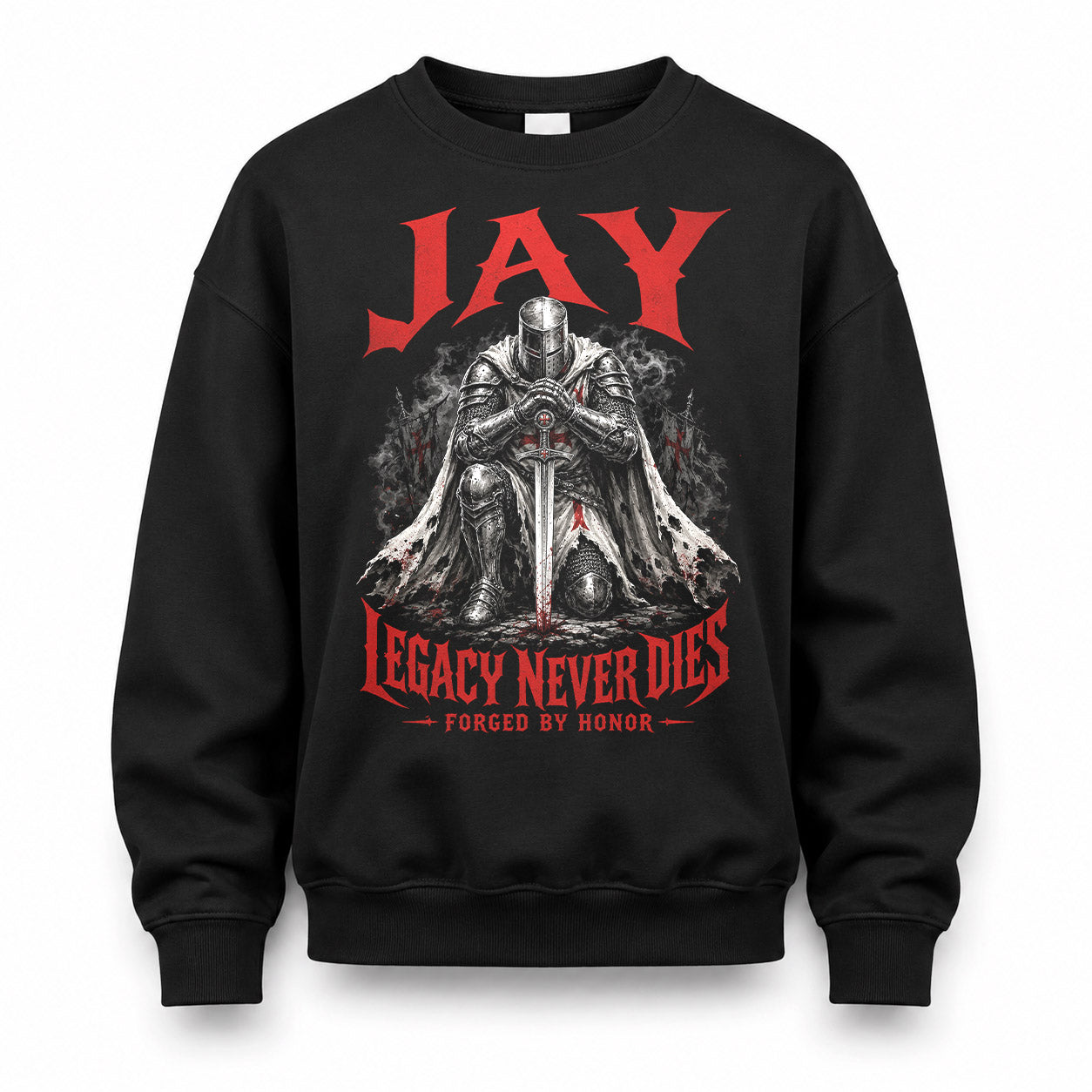 JAY HS90-K04-109 - NAME Legacy Never Dies Forged By Honor Personalized Knight