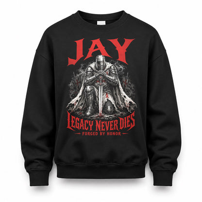 JAY HS90-K04-109 - NAME Legacy Never Dies Forged By Honor Personalized Knight