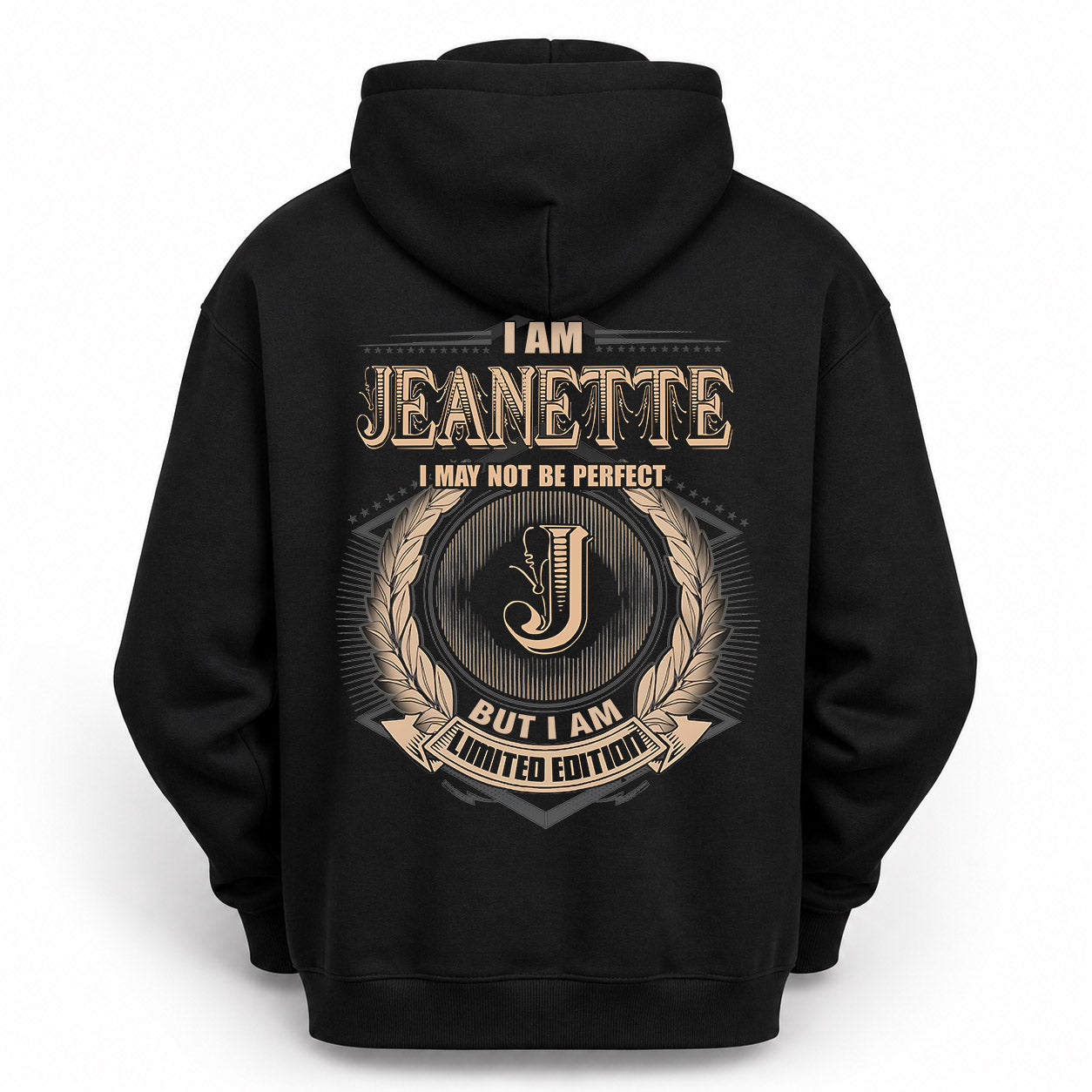 JEANETTE PH55-T25-Personalized Name Quote Apparel “I Am NAME May Not Be Perfect But I Am Limited Edition”