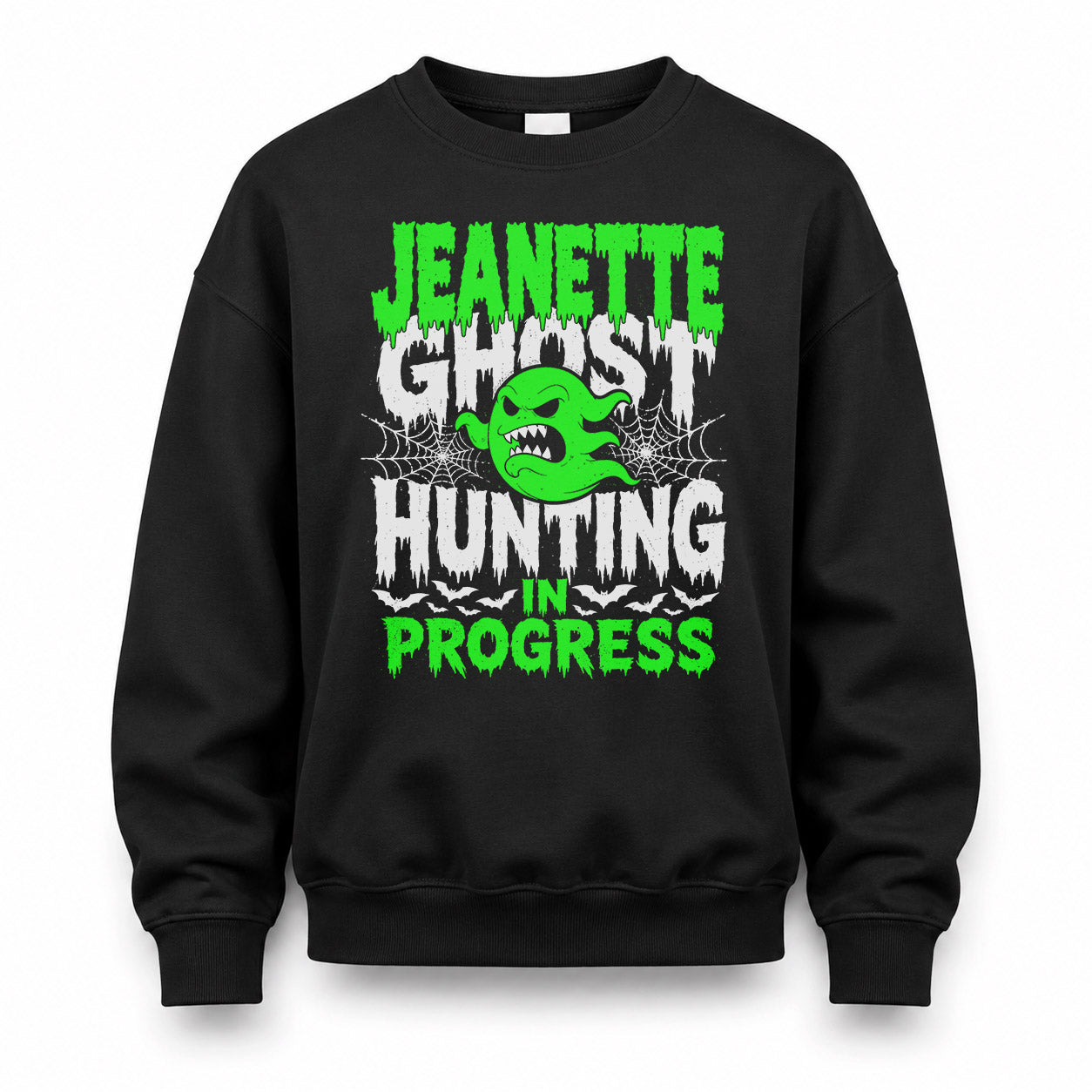 JEANETTE HW22-K06-109 - NAME Ghost Hunting In Progress Personalized Halloween Shirt